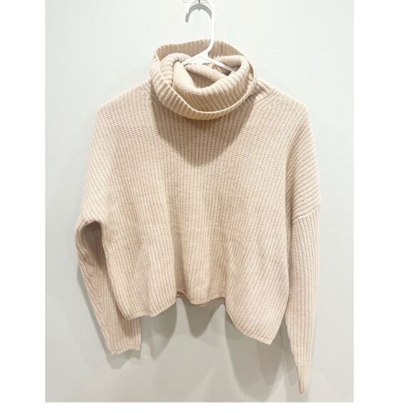 Madewell Sweaters - Madewell resourced cashmere turtleneck sweater beige